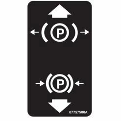 Ariens/Gravely Parking Brake Lever Decal OEM #07757500